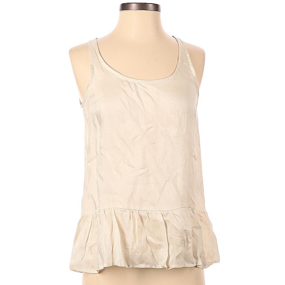 Seventy Sergio Tegon Peplum Sleeveless Blouse, Size 38, Like New
